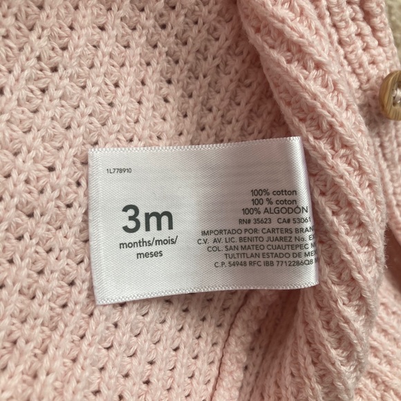 Carter’s Knit Cardigan size 3 months - Picture 4 of 5